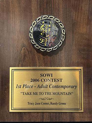 1st place SOWI award ADULT CONTEMPORARY